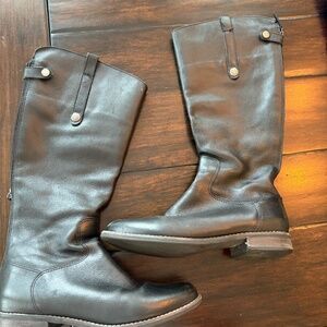 Yorker Black Leather Riding Boots – Size 9